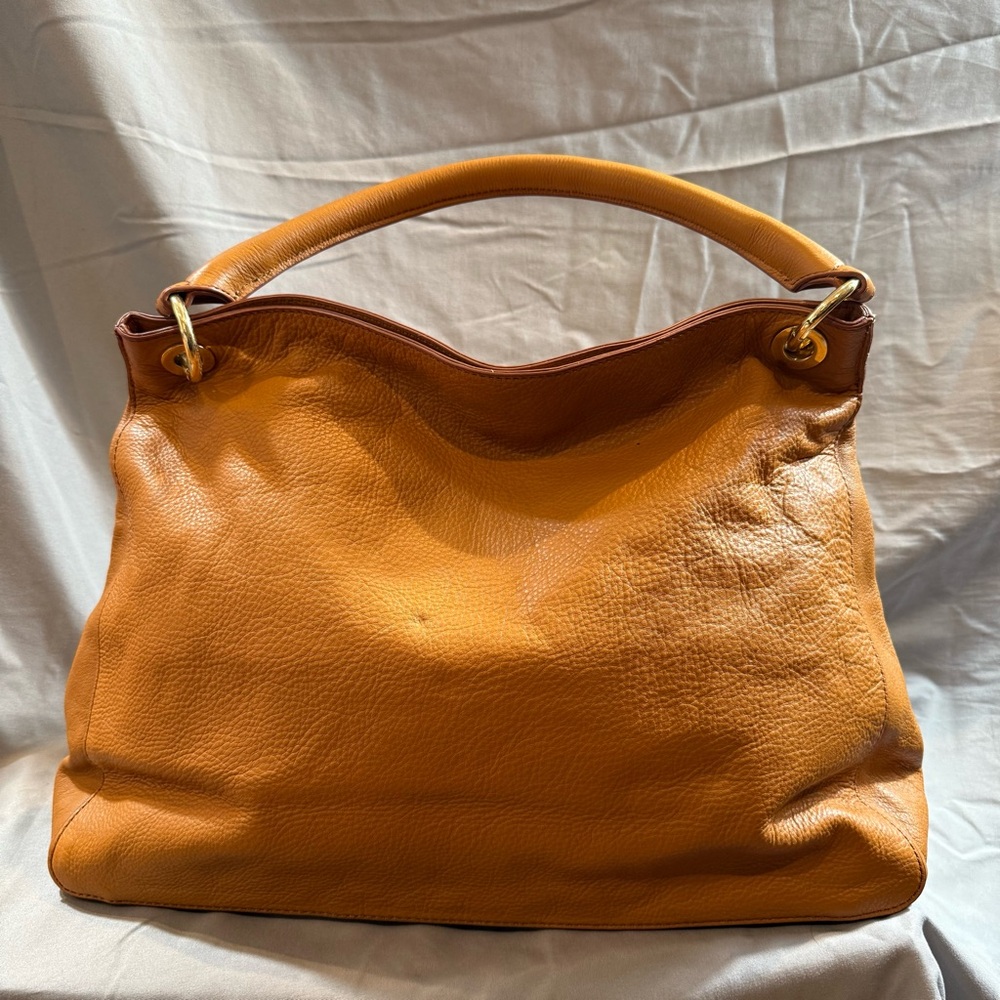 Mark&Graham Build Your Bag handbag camel leather “SOL” Monogram Retails $239